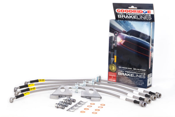 Goodridge 15-17 Chevrolet SS Stainless Steel Brake Line Kit - Bull Strap