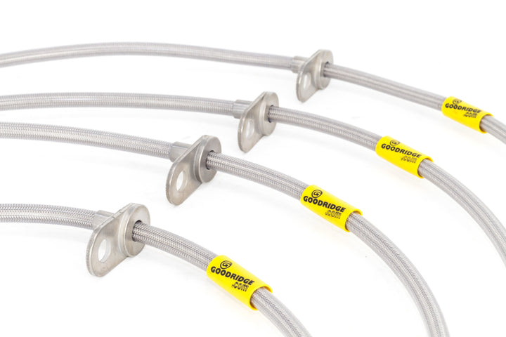 Goodridge 17-20 Honda Civic Si (Si Model Only) Stainless Steel Brake Line Kit - Bull Strap