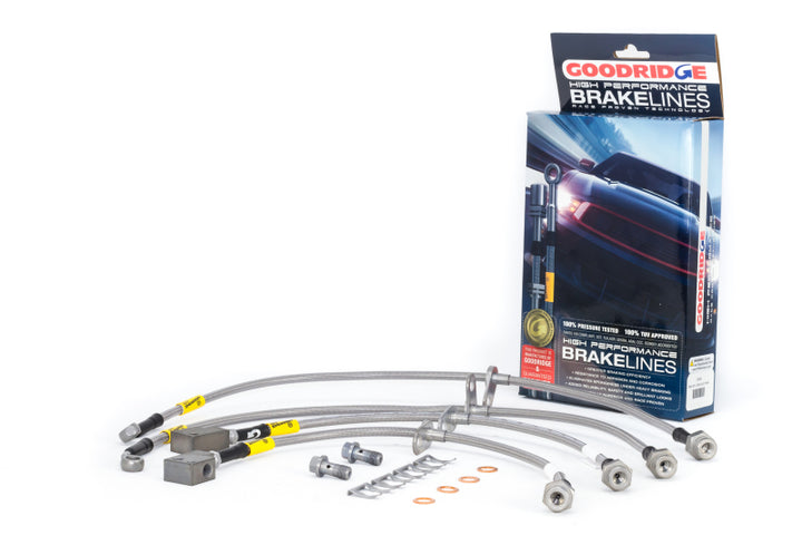 Goodridge 17-21 Honda Civic Type-R (FK8) Stainless Steel Brake Line Kit - Bull Strap