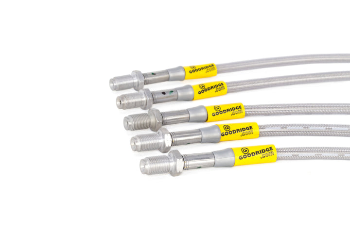Goodridge 8/84-7/87 Toyota Corolla GTS Stainless Steel Brake Line Kit - Bull Strap