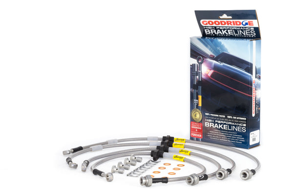 Goodridge 91-95 Acura Legend Stainless Steel Brake Lines - Bull Strap