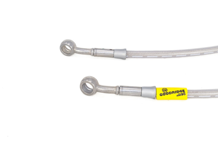 Goodridge 92-95 Honda Civic All Models w/ Rear Drum / 93-00 Del Sol Rear Drum SS Brake Lines - Bull Strap
