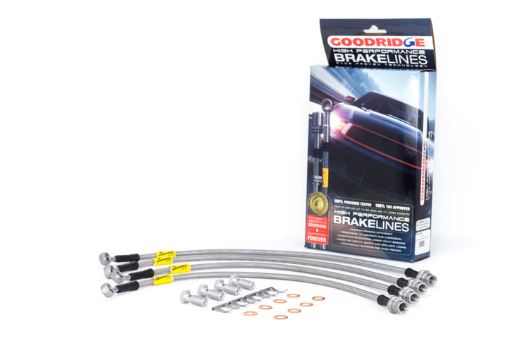Goodridge 97-04 Chevrolet Corvette Z06 Brake Line Kit - Bull Strap