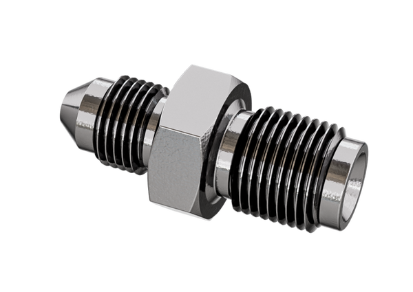 Goodridge Straight Male Adaptor AN3 to AN3 Inverted - Bull Strap