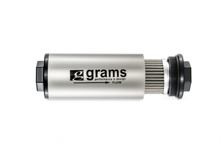 Grams Performance 100 Micron -6AN Fuel Filter - Bull Strap