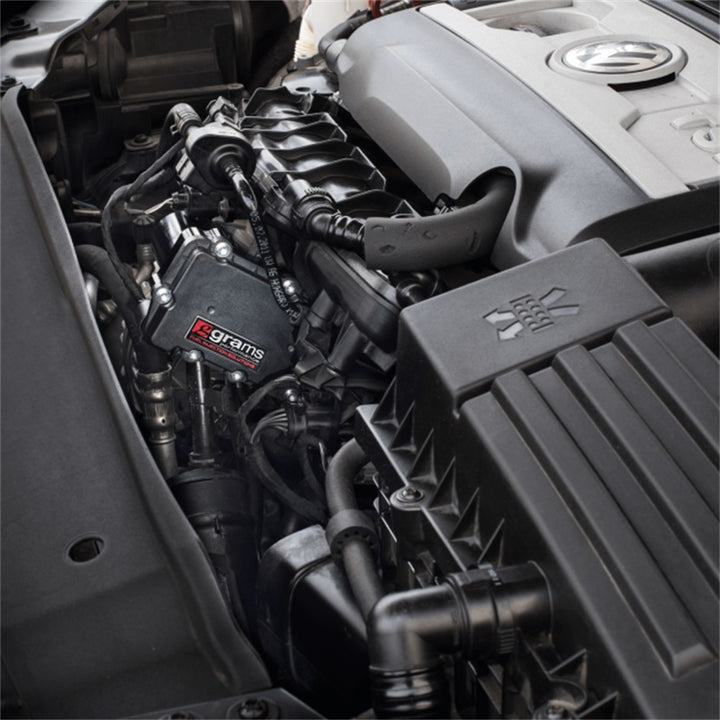 Grams Performance VW 05-16 MK5-6 2.0L 70mm DBW Throttle Body - Black - Bull Strap