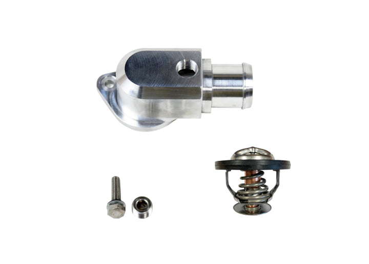 Granatelli 18-19 Jeep Trackhawk Billet Thermostat Housing w/180 Deg Thermostat - Bull Strap