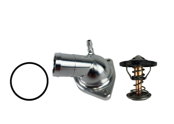 Granatelli14-20 GM LT Billet Thermostat Housing w/180 Deg Thermostat - Bull Strap