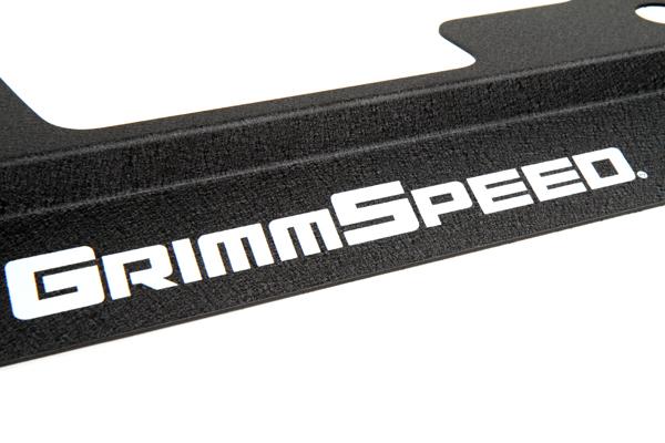 GrimmSpeed 02-07 Subaru Impreza/WRX / 04-07 STI Radiator Shroud w/Tool Tray - Black - Bull Strap