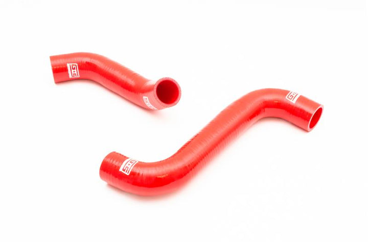 GrimmSpeed 02-07 Subaru WRX / 04-07 Subaru STi / 02-05 Subaru Impreza Radiator Hose Kit - Red - Bull Strap