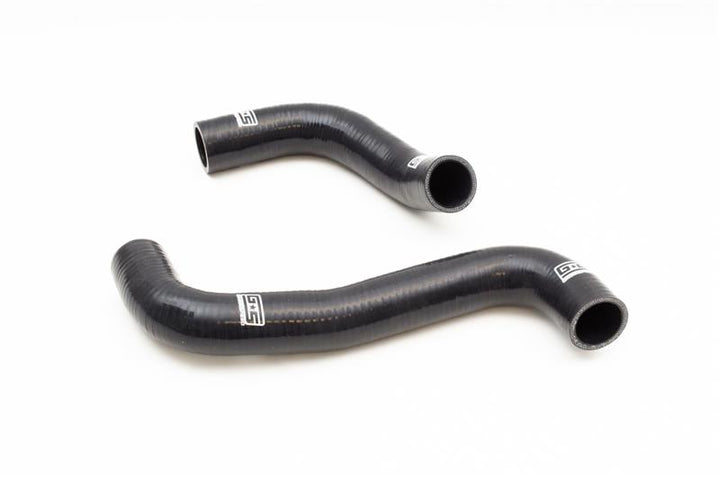 GrimmSpeed 04-08 Subaru Forester XT Radiator Hose Kit - Black - Bull Strap