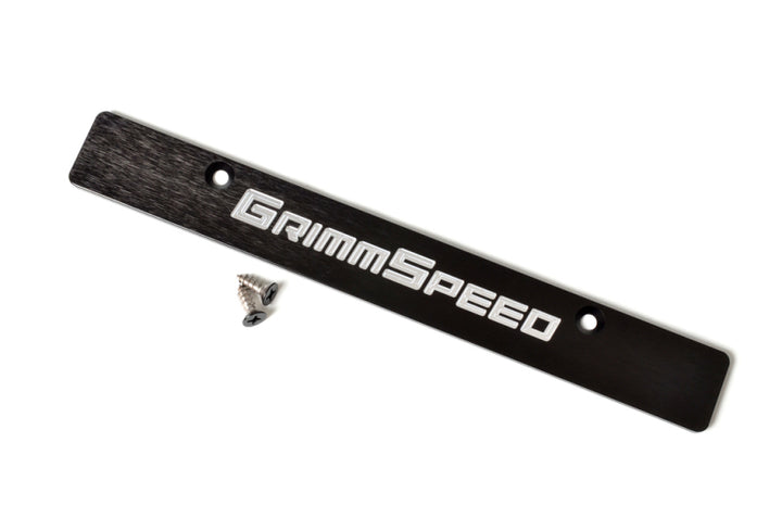 GrimmSpeed 06-14 Subaru Impreza/WRX/STi License Plate Delete Plate - Bull Strap