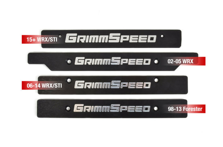 GrimmSpeed 06-14 Subaru Impreza/WRX/STi License Plate Delete Plate - Bull Strap