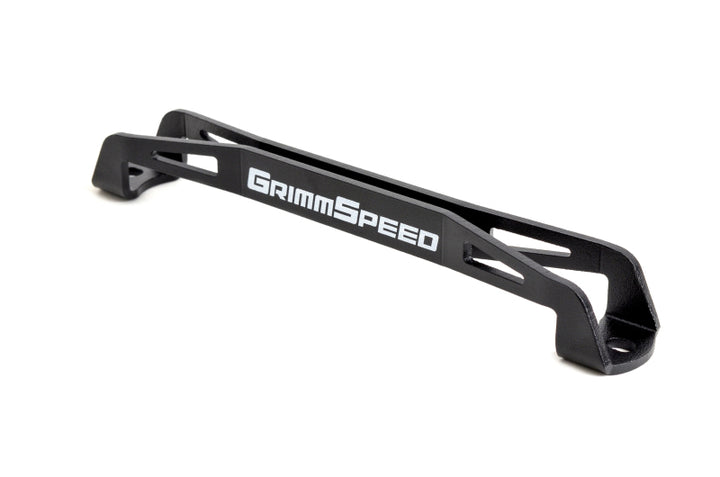 GrimmSpeed 08-18 Subaru WRX/STI Lightweight Battery Tie Down - Black - Bull Strap