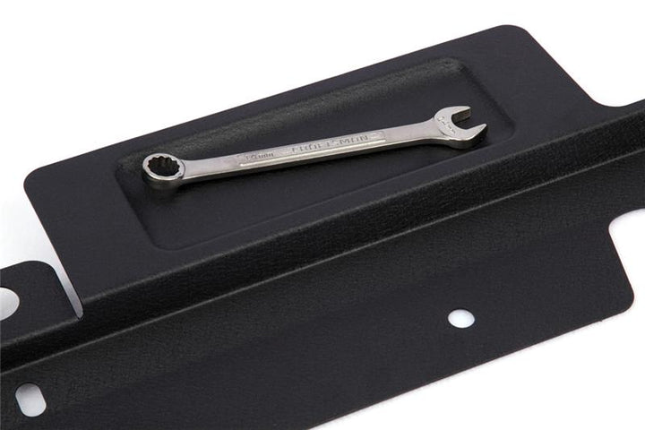 GrimmSpeed 08+ Subaru Impreza/WRX/STI Radiator Shroud w/Tool Tray - Black - Bull Strap