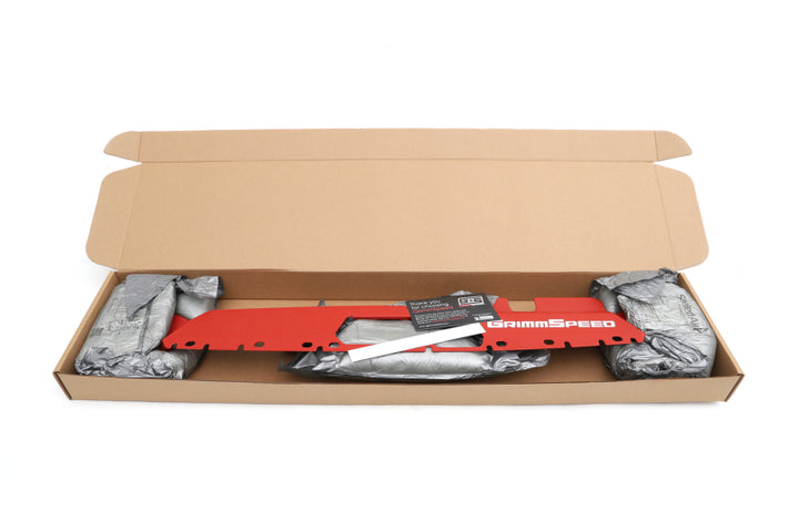 GrimmSpeed 15+ Subaru WRX/STI Radiator Shroud  - Red - Bull Strap