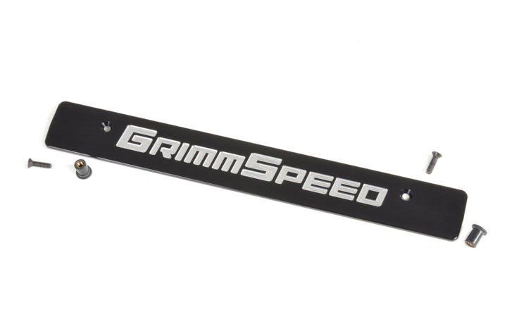 GrimmSpeed 2015+ Subaru Impreza/WRX/STi License Plate Delete Plate - Bull Strap