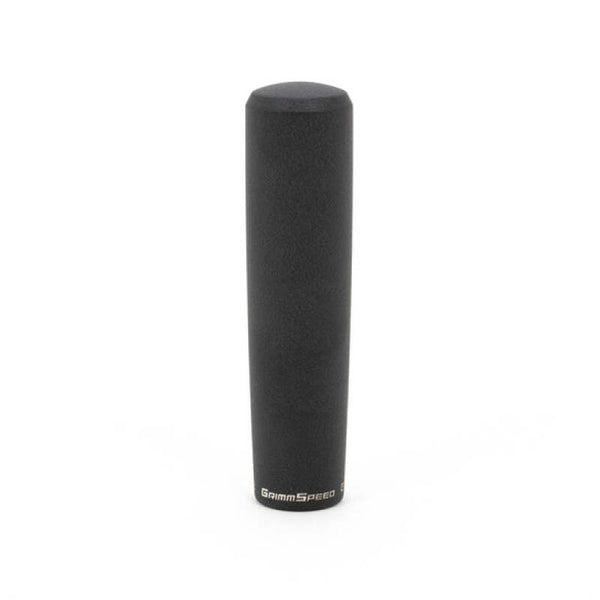 GrimmSpeed Tallboy Shift Knob Aluminum Black - M12x1.25 - Bull Strap