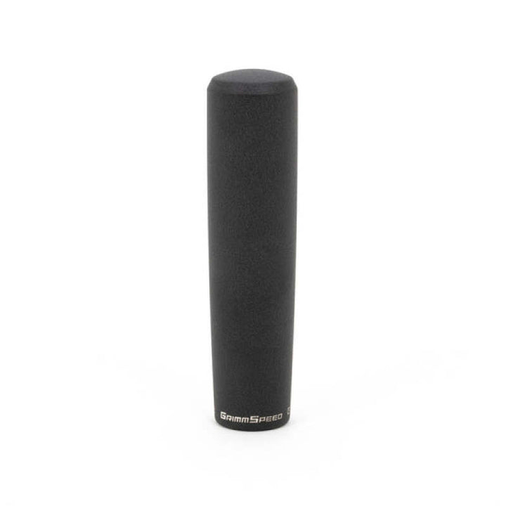 GrimmSpeed Tallboy Shift Knob Aluminum Black - M12x1.25 - Bull Strap