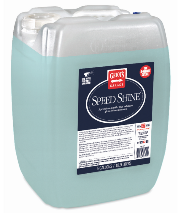 Griots Garage Speed Shine - 5 Gallons (Minimum Order Qty of 2 - No Drop Ship) - Bull Strap