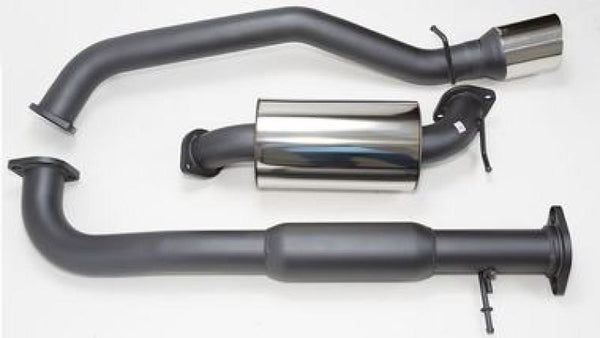 HKS 07-08 Mazdaspeed3 Hi-Power Catback Exhaust (SUS304 NO COATING) - Bull Strap