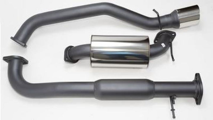 HKS 07-08 Mazdaspeed3 Hi-Power Catback Exhaust (SUS304 NO COATING) - Bull Strap