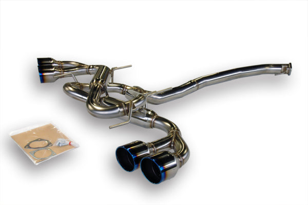 HKS 09+ GTR Flux Welded Legamax Premium Exhaust - Bull Strap