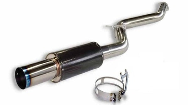 HKS 93-98 Toyota Supra 3.0 Turbo Carbon Ti Exhaust - Bull Strap