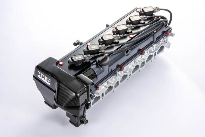 HKS Carbon Timing Belt Cover 2JZ-GTE VVT-i Only - Bull Strap