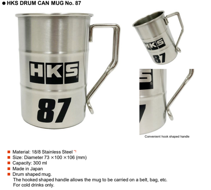 HKS Drum Can Mug No. 87 - 300ml - Bull Strap