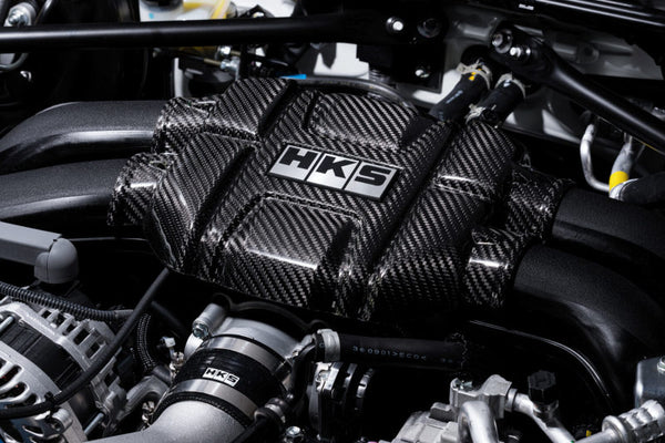 HKS DryCarbon Engine Cover GR86/BRZ - Bull Strap