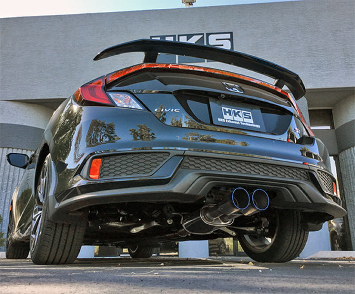 HKS Hi-Power Muffler for Civic SI Coupe (FC3) - Bull Strap