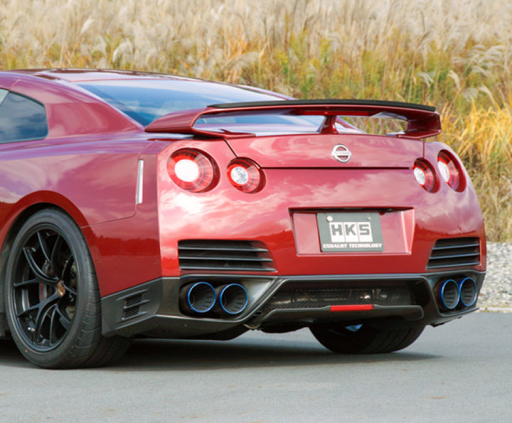 HKS RACING MUFFLER R35 GT-R w/ SILENCER - Bull Strap