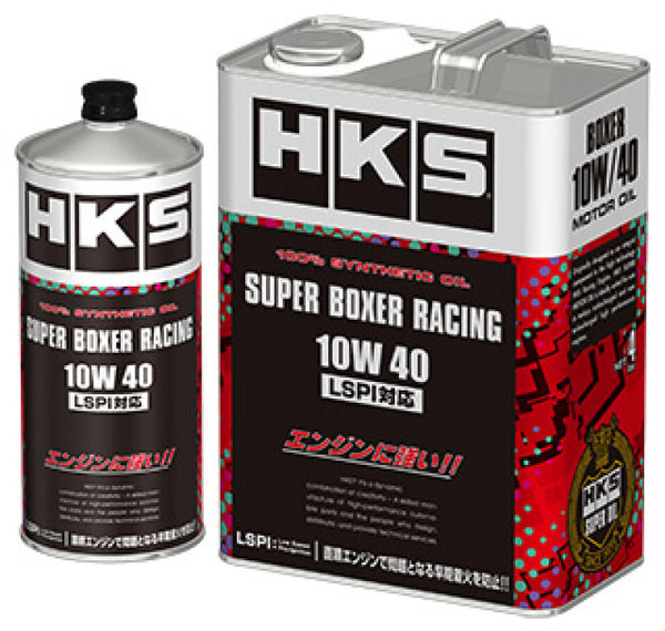 HKS SUPER BOXER RACING OIL 10W-40 4L - Bull Strap