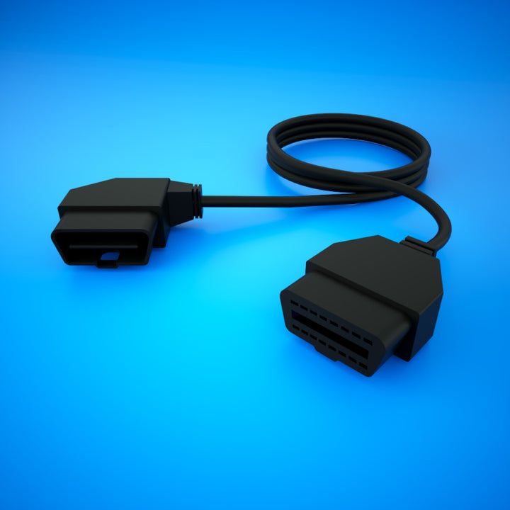 HPT OBDII Cable Extension - Right Angle - 5ft - Bull Strap