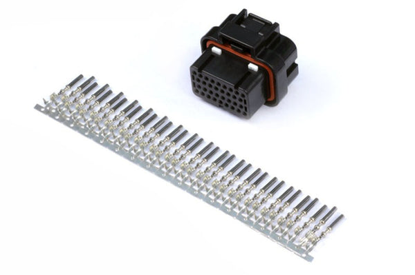 Haltech AMP 34 Pin 4 Row 3 Keyway Superseal Connector Plug & Pins - Bull Strap