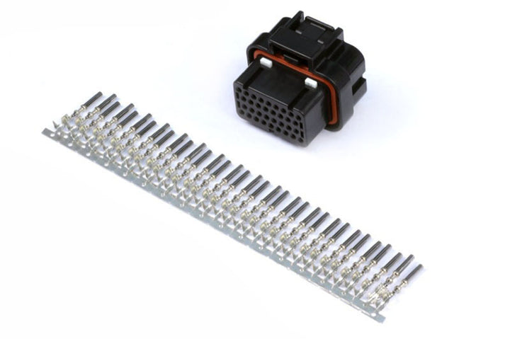 Haltech AMP 34 Pin 4 Row 3 Keyway Superseal Connector Plug & Pins - Bull Strap