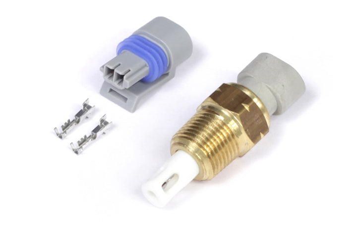 Haltech Air Temp Sensor 3/8 NPT 18 TPI (Incl Delphi Plug & Pins) - Bull Strap