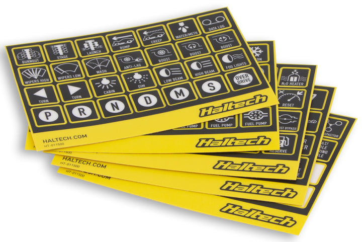 Haltech CAN Keypad Label Set - Bull Strap