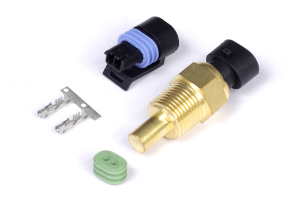 Haltech Coolant Temp Sensor 3/8 NPT 18 TPI (Incl Delphi Plug & Pins) - Bull Strap