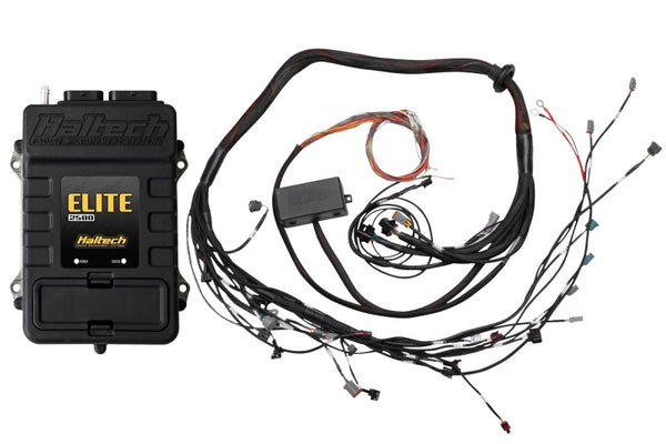 Haltech Elite 2500 Terminated Harness ECU Kit w/EV1 Injector Connectors - Bull Strap