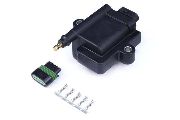 Haltech High Output IGN-1A Inductive Coil w/Built-In Ignitor w/Plug & Pins - Bull Strap