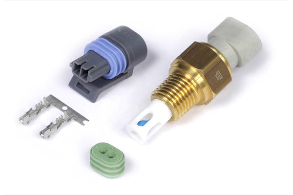 Haltech Nissan Z32 300ZX Air Temp Sensor 1/4 NPT Thread (Incl Delphi Plug & Pins) - Bull Strap