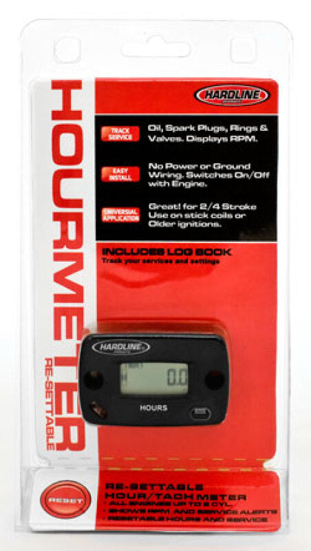 Hardline Resettable Hour Meter w/Service Alerts - Bull Strap