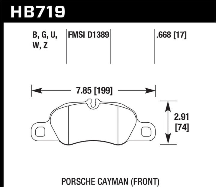 Hawk 09-11 Porsche 911 Carrera / 13-16 Porsche Boxster DTC-60 Race Front Brake Pads - Bull Strap