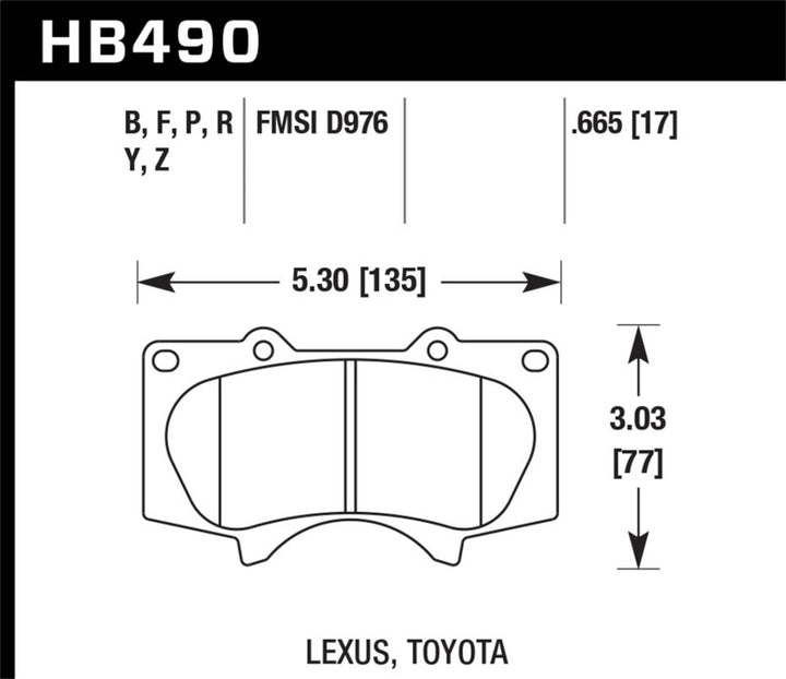 Hawk 10 Lexus GX460 / 03-09 Lexus GX470 / 04-10 4Runner 4.0L/4.7L / 07-10 FJ Cruiser 4.0L / 03-07 Se - Bull Strap