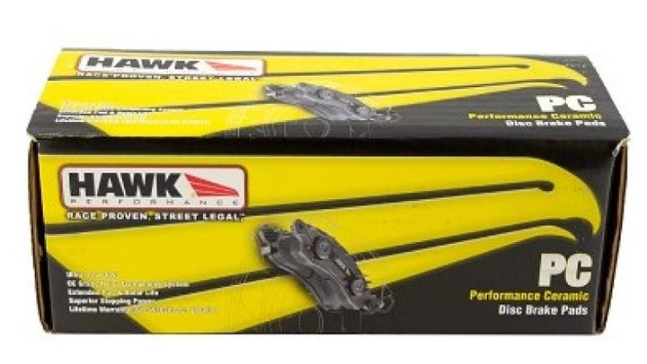 Hawk 15-17 Ford Mustang Performance Ceramic Rear Brake Pads - Bull Strap