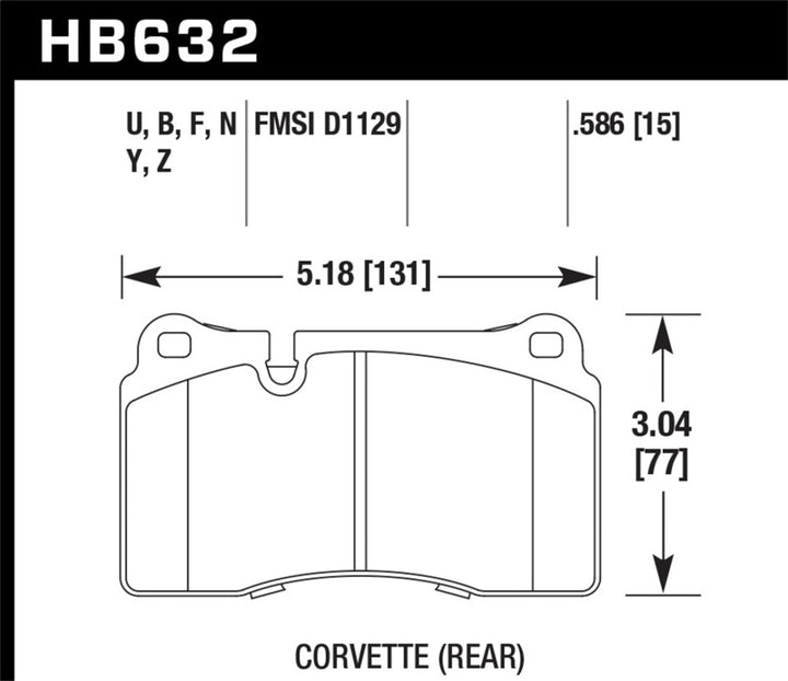 Hawk 2007-2015 Volkswagen Tourareg Base/V6/V6-Sport/TDI HPS 5.0 Performance Rear Brake Pads - Bull Strap