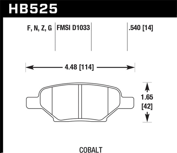 Hawk HPS Street Brake Pads - Bull Strap