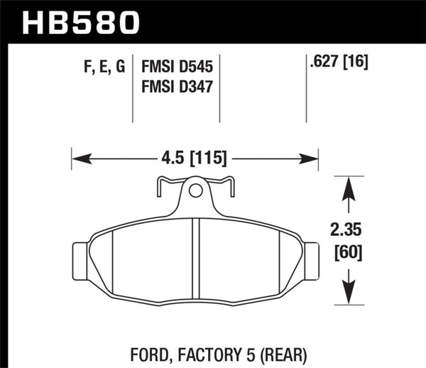 Hawk HPS Street Brake Pads - Bull Strap